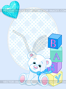 Teddy Bear Card - vector clipart / vector image