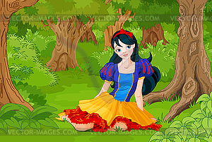 Snow White Girl - vector image