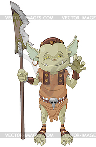 Goblin Warrior - vector image