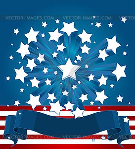 American Starburst Background - vector clip art