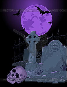 Halloween Tomb - vector image