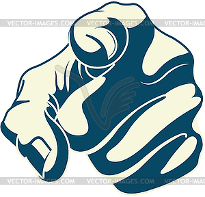 Pointing forefinger - vector clipart