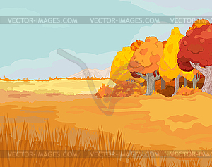 Autumn Landscape - vector clipart