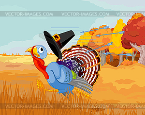 Turkey Escapes of Arrows - vector image