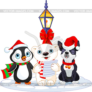 carolers clipart