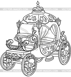 Cinderella Fairy Tale Pumpkin Carriage - vector image