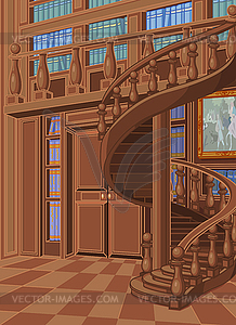 Library in Princess Palace - vector clipart