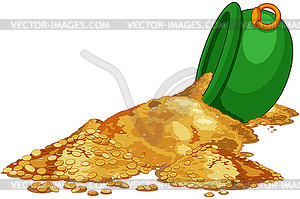 Cauldron of Gold - vector clip art