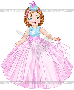 Cute Little Princess - vector clipart