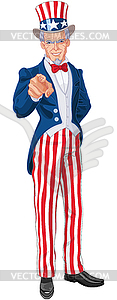 Uncle Sam Wants You! - vector clipart / vector image