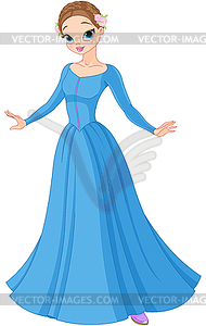 Beautiful Fairytale Princess - vector image