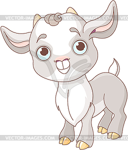 cute baby goat clipart