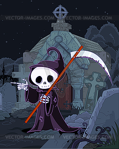 Halloween Grim Reaper - vector clipart