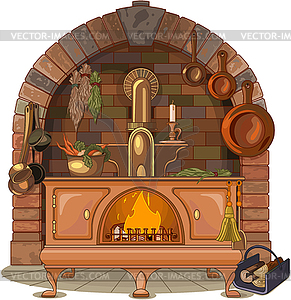 Wood Stove - vector image