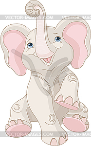 Baby Elephant - vector image