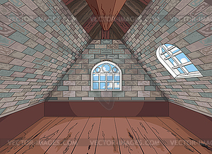 Medieval Attic - vector clip art