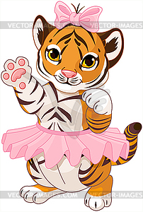 Tiger Ballerina - vector image