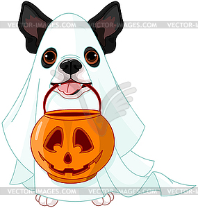 Хэллоуинская собака - клипарт в векторе / векторное изображение