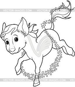 Mice Turned Into Horse - royalty-free vector image