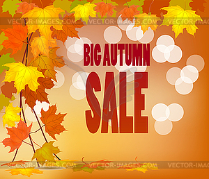 Autumn foliage vector sale banner - vector image