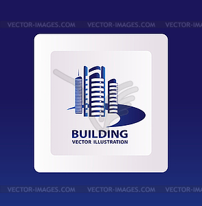 Building construction design, vector illustration - vector image