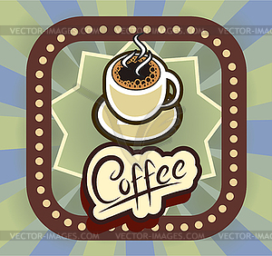 Coffee shop illustration design elements vintage vector - vector clipart