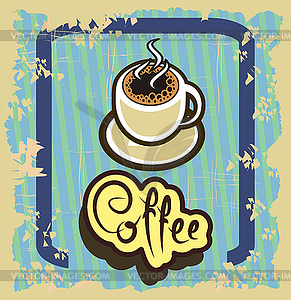 Coffee shop illustration design elements vintage vector - vector image