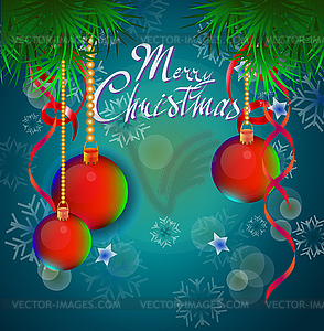 I Wish You A Merry Christmas And Happy New Year.Vector  - vector clipart