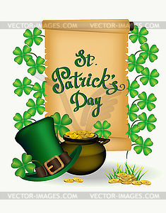 St. Patrick s Day - greeting card - vector clip art