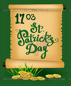 St. Patrick`s Day greeting.  - vector clip art