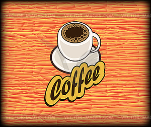 Coffee shop illustration design elements vintage vector - vector image