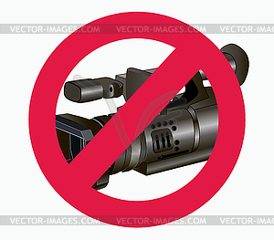 No photo video - vector image