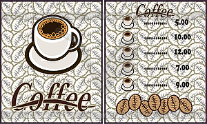 Coffee shop design elements vintage - vector clip art