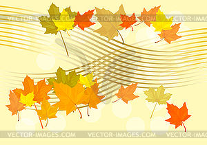  Vector autumn background - vector clip art
