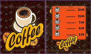 Coffee shop design elements vintage - vector image