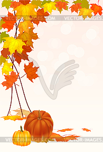 Осенняя листва - клипарт в векторном виде