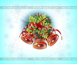 I Wish You A Merry Christmas And Happy New Year.  - color vector clipart