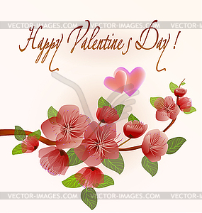 Valentines Day Party Poster Design. Template of invitat - vector clipart