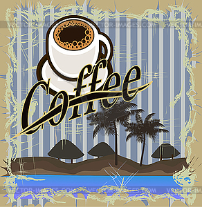 Coffee shop illustration design elements vintage vector - vector clip art