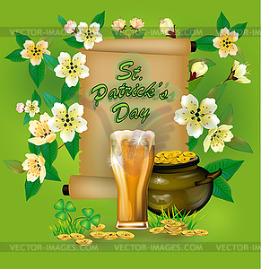 St. Patrick`s Day greeting.  - vector image