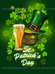 St. Patrick`s Day greeting.  - vector clipart