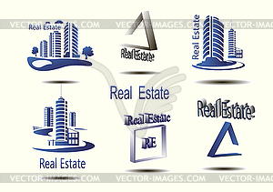 Vector icons for real estate construction.Vector icons  - vector clipart