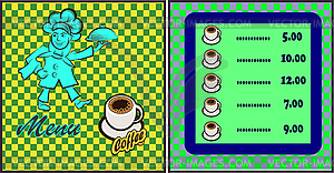 Vector illustration of a cook menu of a restaurant or b - vector clip art