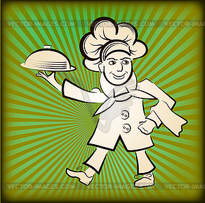 Vector illustration of a cook menu of a restaurant or b - vector clipart