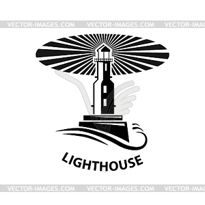 Vector image of the lighthouse - vector clipart