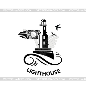 Vector image of the lighthouse - vector image