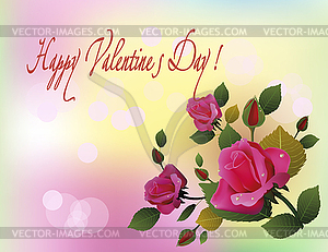  Valentines Day Party Poster Design. Template of invita - vector clipart