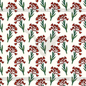 Decorative floral pattern - vector clipart