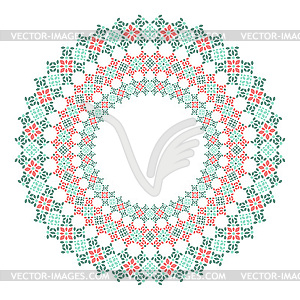 Lace decorative frame - vector image