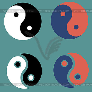 Yin and Yang - vector EPS clipart